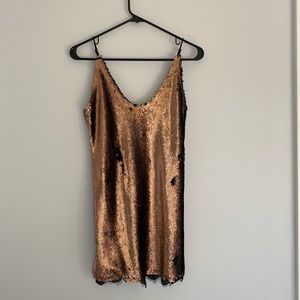 Free People Sequin Slip Dress